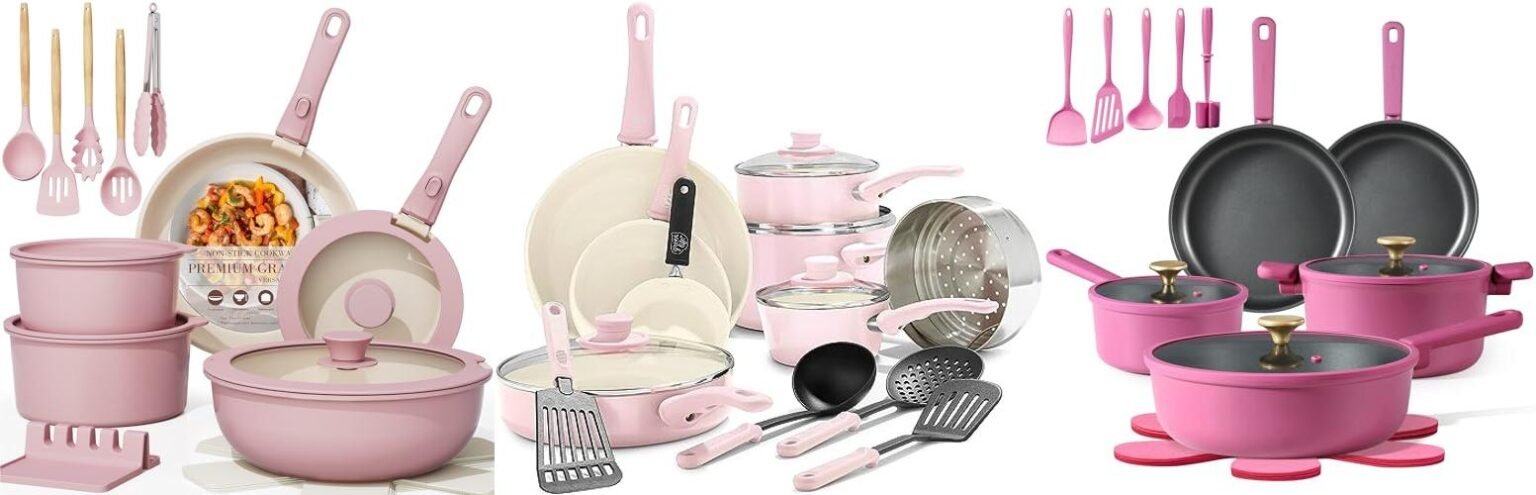 Top 5 Pink Cookware Sets: Your Kitchen's Pretty Upgrade - My Grinder Guide